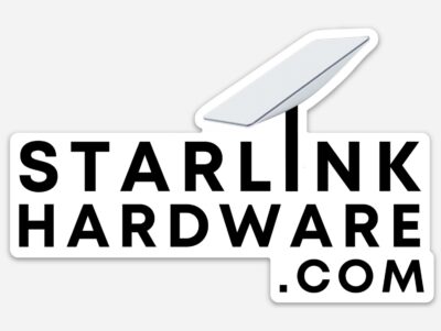 "StarlinkHardware.com" Sticker